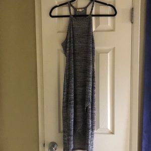 Silence and Noise grey midi dress